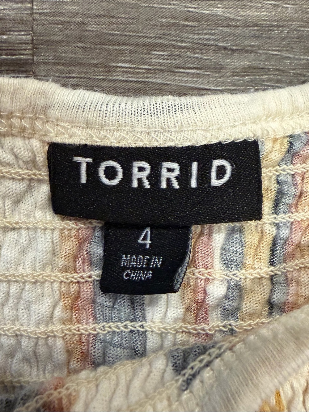 Torrid Women's Multicolor Striped Sophie Chiffon Swing Cami Tank Size 4 - Picture 3 of 7